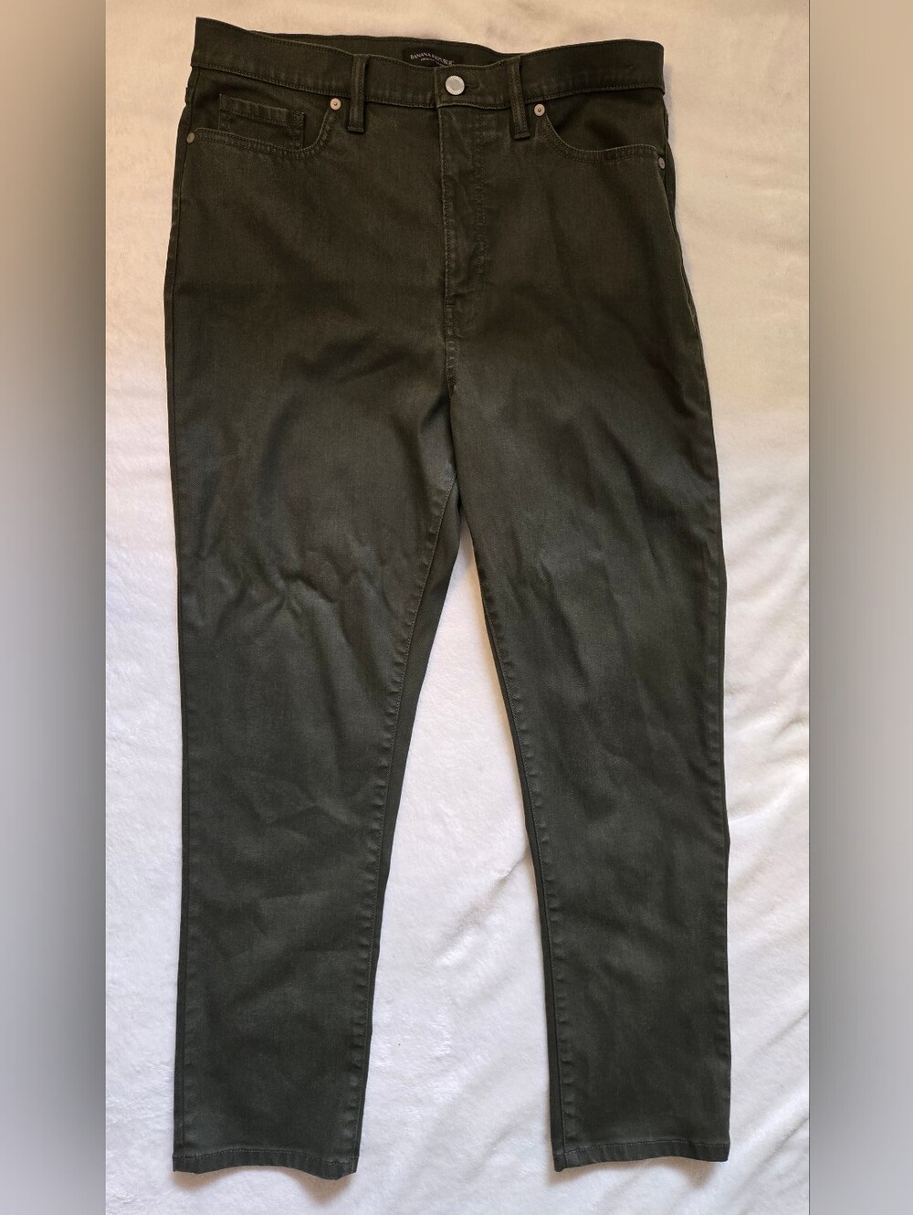 Banana Republic Olive Green Slim Jeans